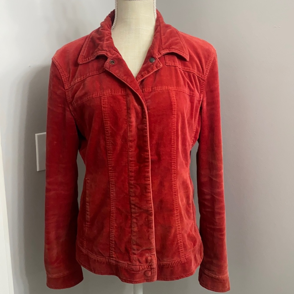 VINTAGE Strenesse Blue Velour Fitted Jacket